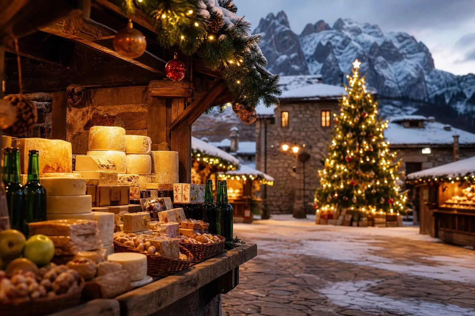 Navidad en Asturias — mercados iluminados, restaurantes y recetas tradicionales