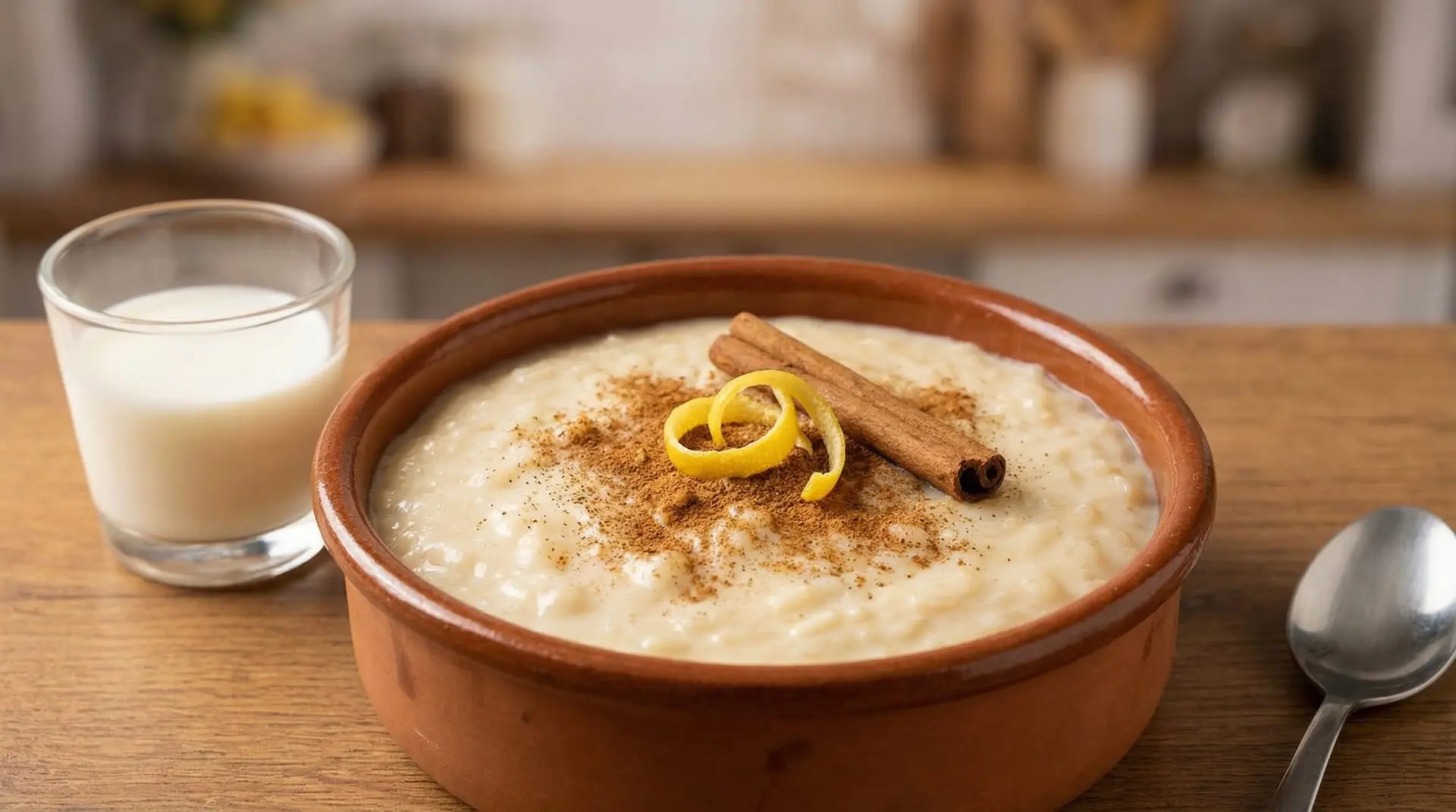 Arroz con leche y frutos rojos