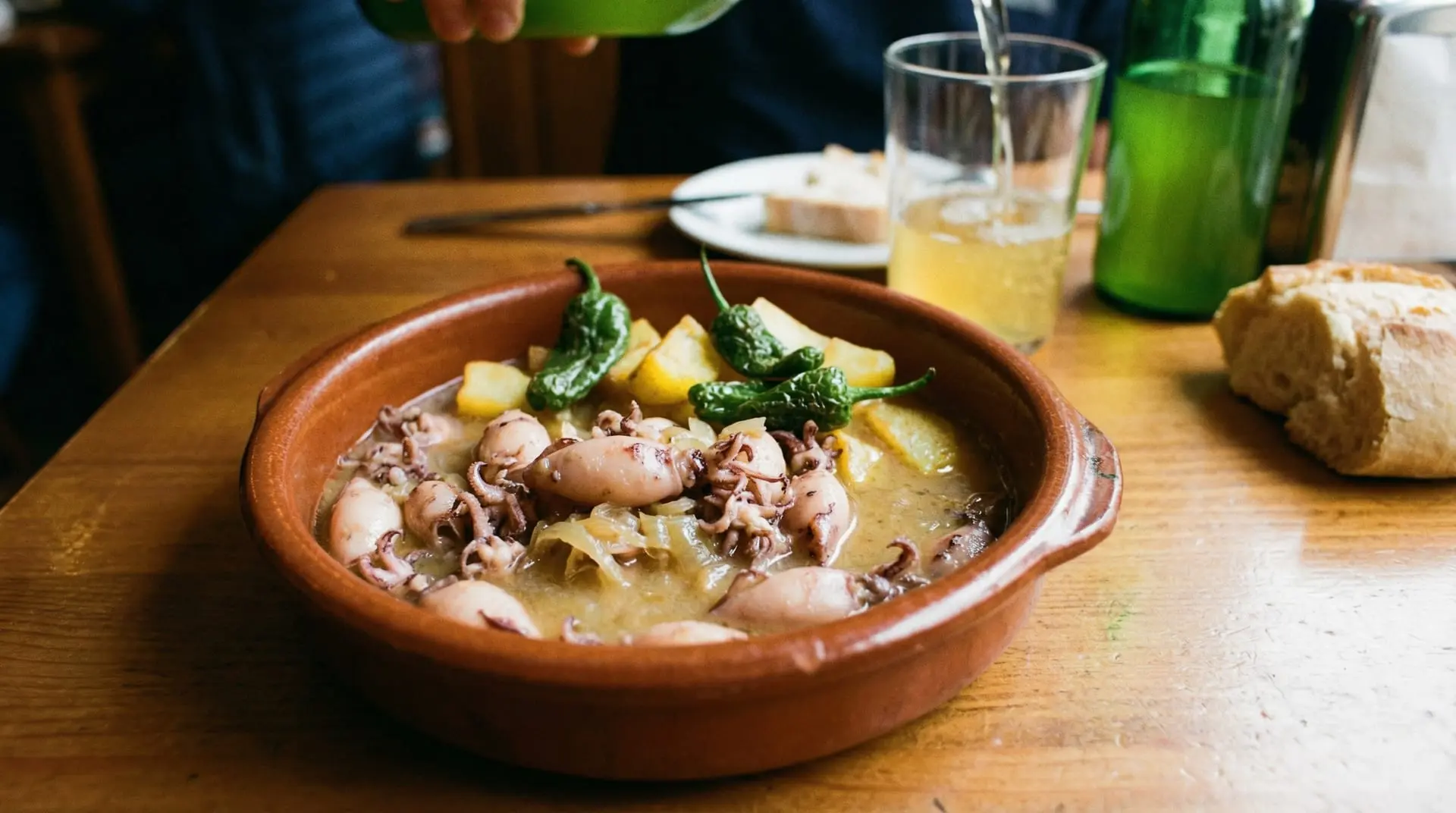Chipirones a la Sidra (Estilo Afogaos)