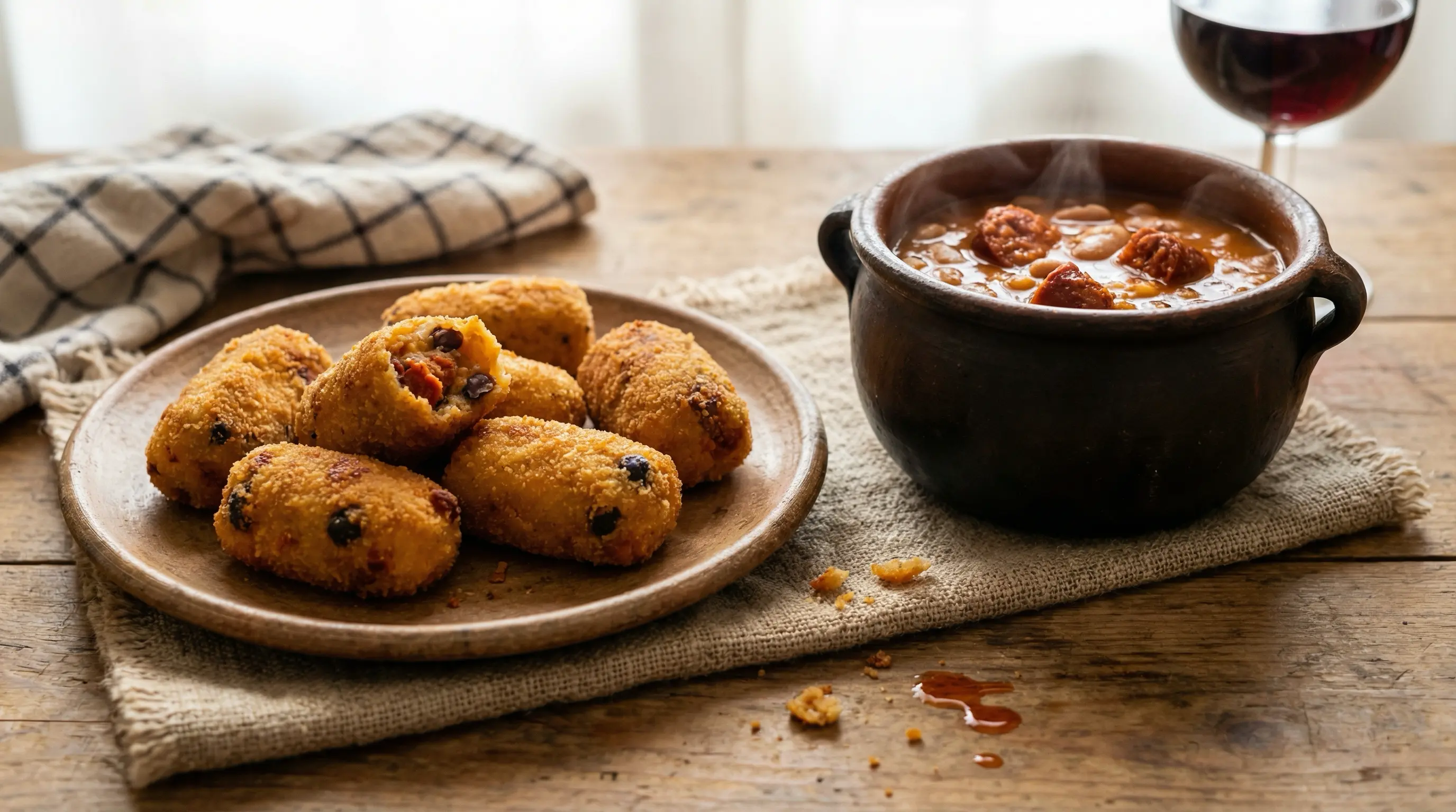 Croquetas de fabada y chorizo