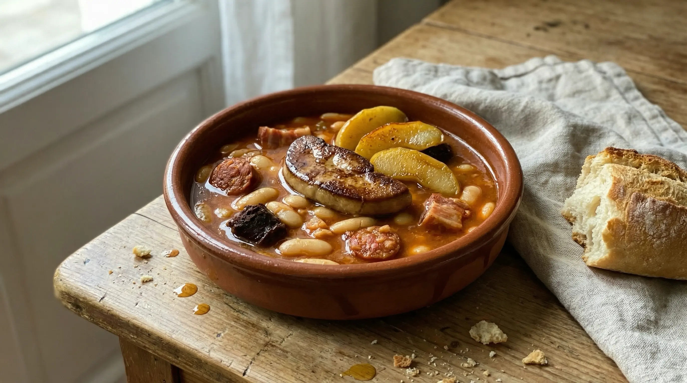 Croquetas de fabada veganas