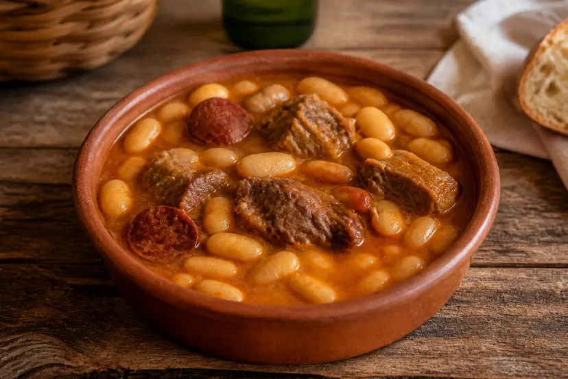 Fabes con jabalí (Receta de Caza)