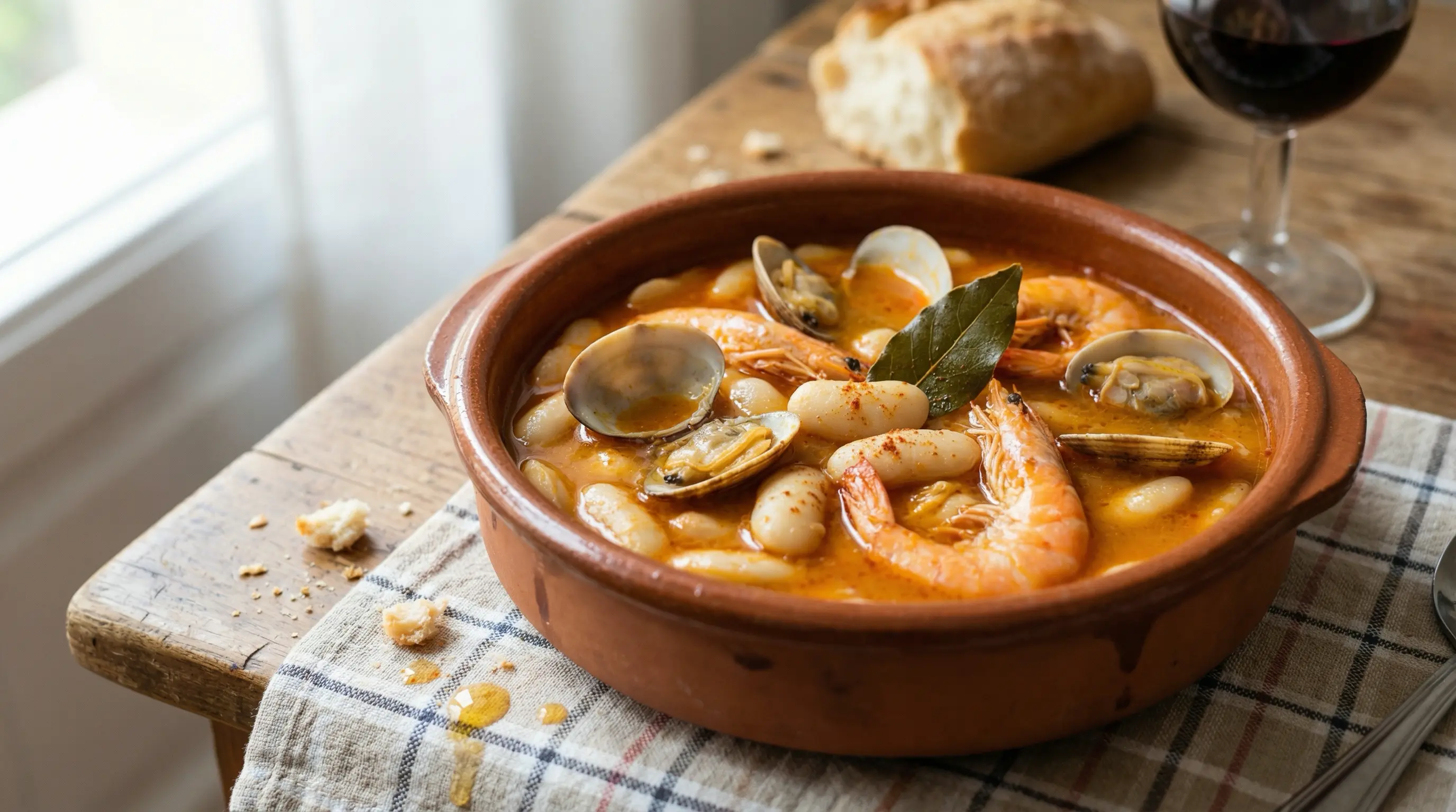 Fideuá de marisco del Cantábrico