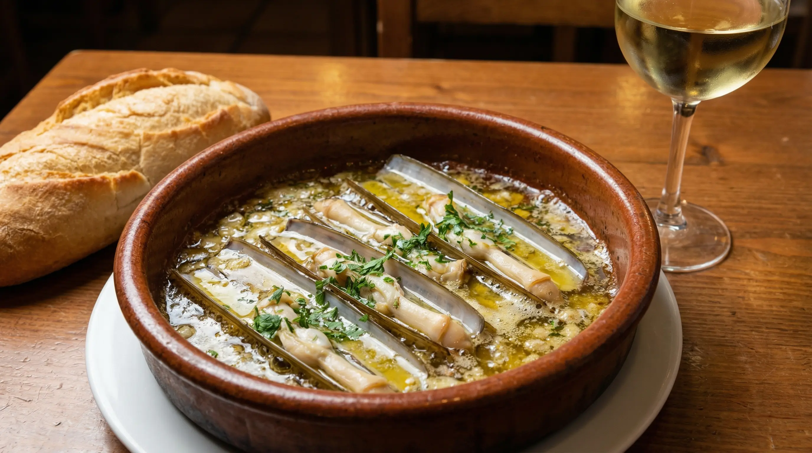 Navajas al ajo del Cantábrico