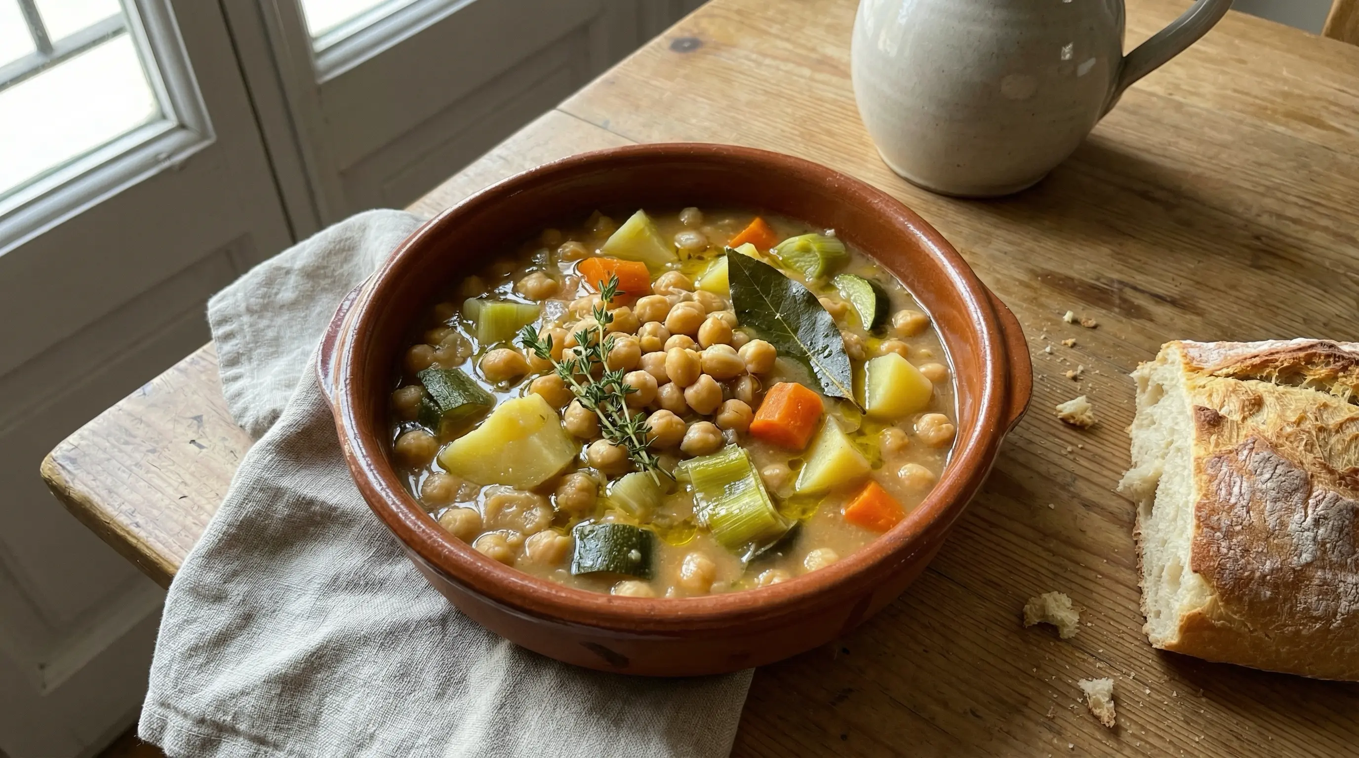 Potaje de garbanzos vegano (Cocido de Vigilia Vegetal)